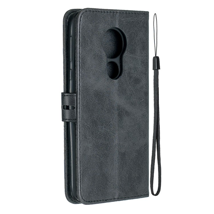 Carteira De Couro Stand Case Para Motorola Moto G7 Power - Preto-3