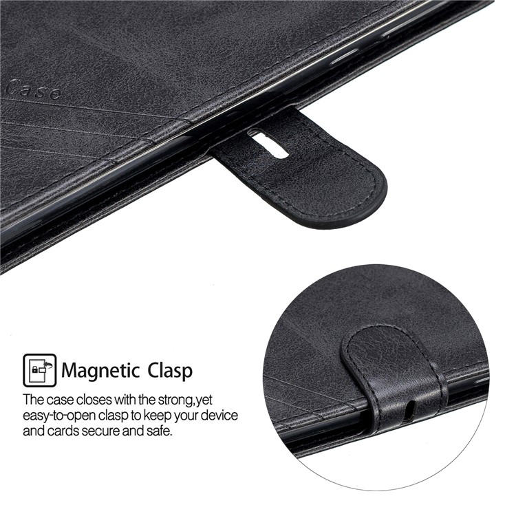 Carteira De Couro Stand Case Para Motorola Moto G7 Power - Preto-7