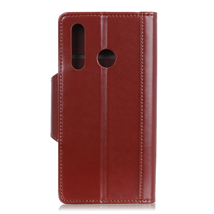 Wallet Stand PU Leather Phone Shell for Motorola Moto E6 - Brown-3