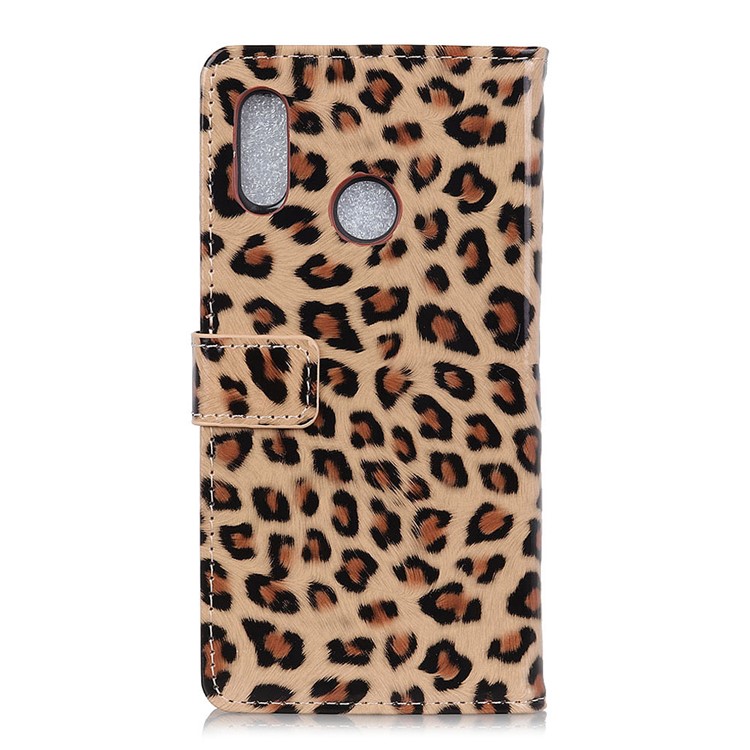 Leopard Texture Leather Wallet Stand Phone Case for Motorola Moto E6 Plus-7