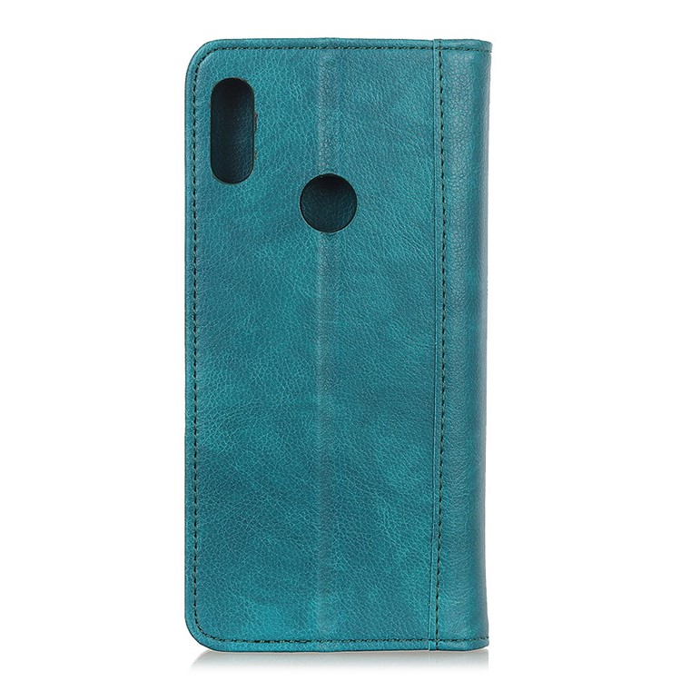 Auto-absorbed Litchi Texture Split Leather Cell Shell Casing for Motorola Moto E6 Plus - Green-3