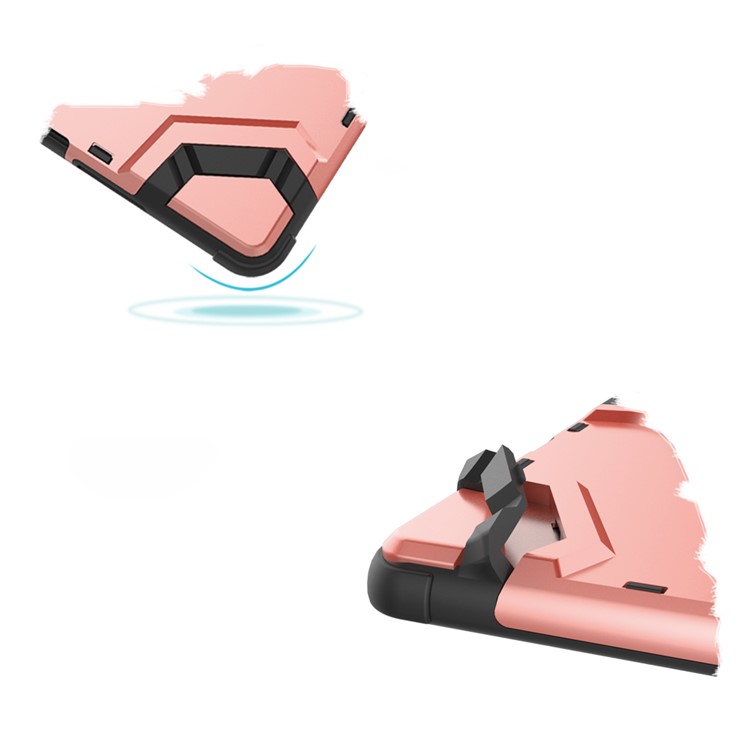 PC+TPU Armor Tablet Shell with Kickstand for Lenovo Tab M10 TB-X605F - Pink-3