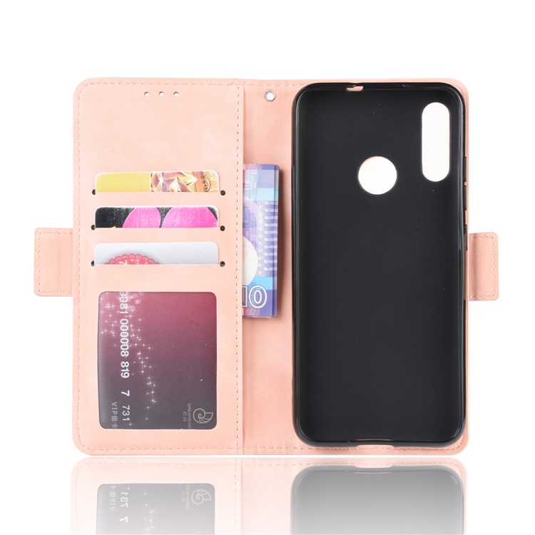 Multiple Card Slots Stand Wallet Leather Phone Shell Casing for Motorola Moto E6 Plus / E6s - Rose Gold-3