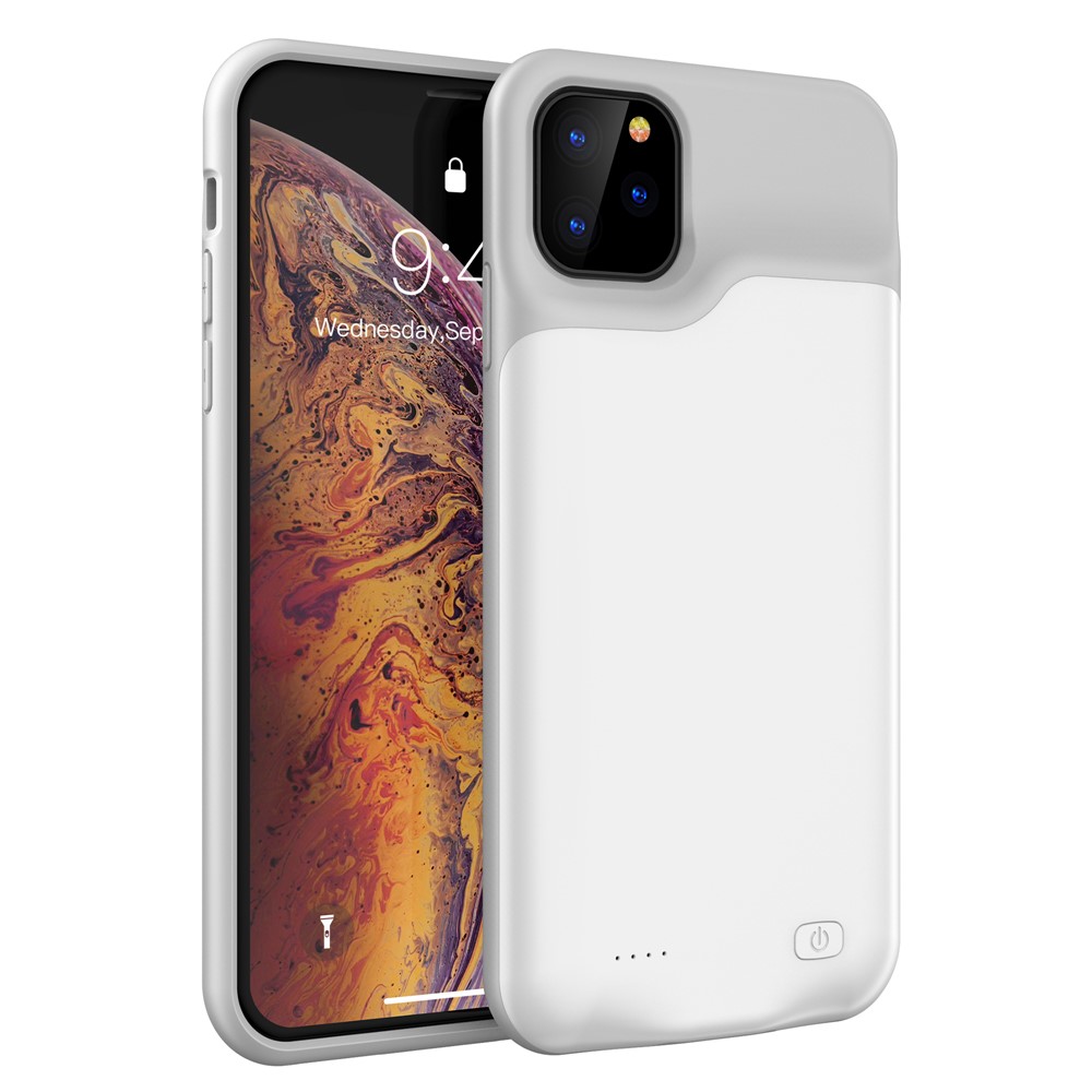 Para Apple IPhone 11 Favorable Caja De Banco De Potencia De Batería De Reserva 5200mah De Carga De 5,8 Pulgadas - Gris Blanco-3