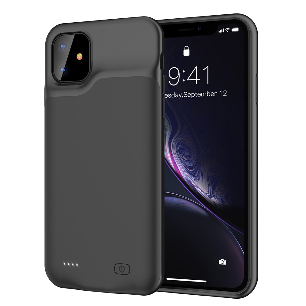 Для Apple Iphone 11 6,1-дюймовый 6000mAh Банк Силы Зарядки Случае - Черный-3