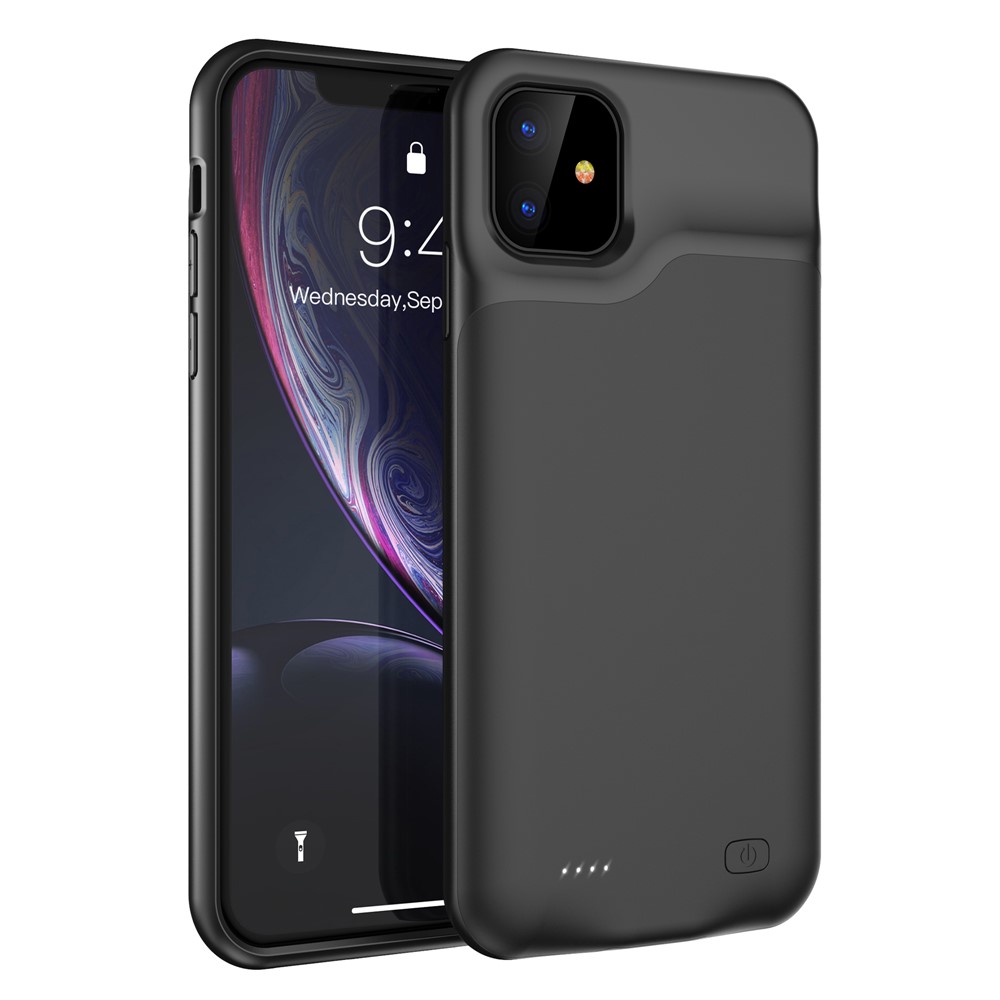 Для Apple Iphone 11 6,1-дюймовый 6000mAh Банк Силы Зарядки Случае - Черный-4