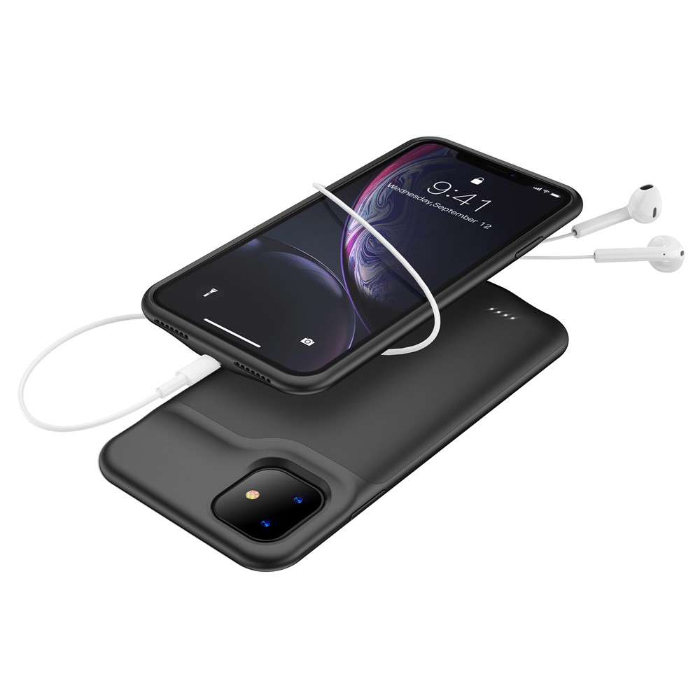 Для Apple Iphone 11 6,1-дюймовый 6000mAh Банк Силы Зарядки Случае - Черный-5