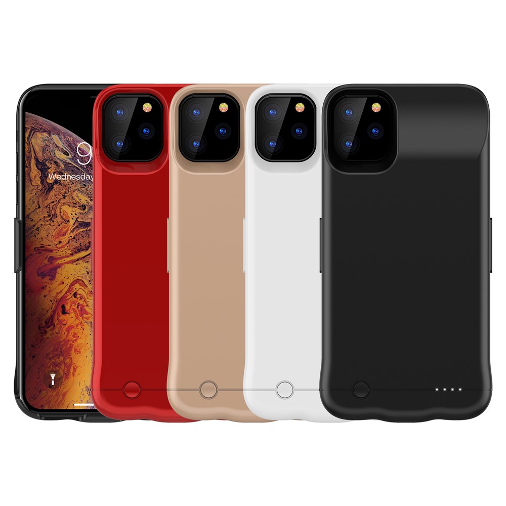 5200mAh Rechargeable Backup Extended Battery Charger Case for iPhone 11 Pro 5.8 inch - Black-2