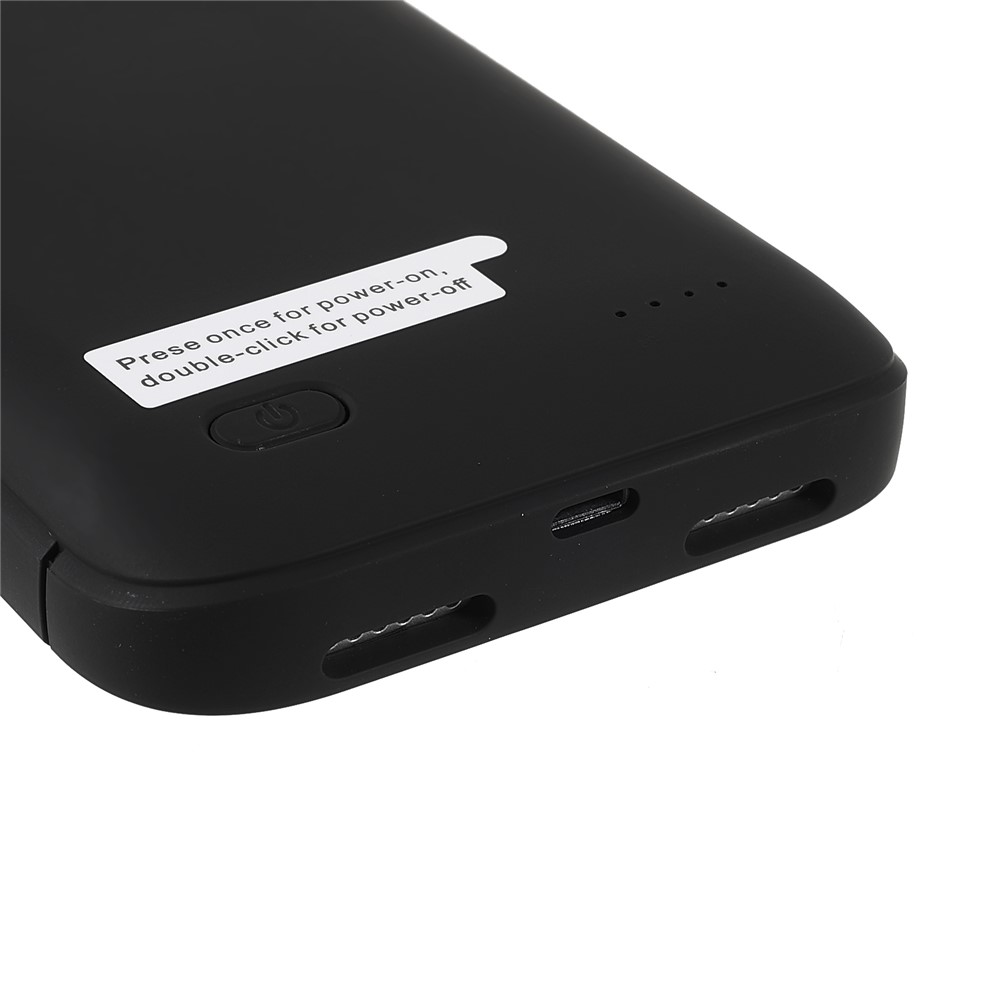 4200mAh Full Protection Extended Battery Charger Case with Kickstand for iPhone 11 6.1 inch - Black-5