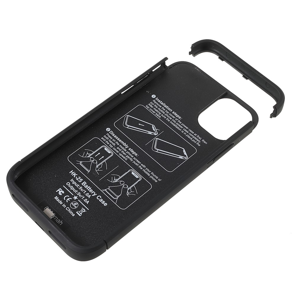 4200mAh Full Protection Extended Battery Charger Case with Kickstand for iPhone 11 6.1 inch - Black-7
