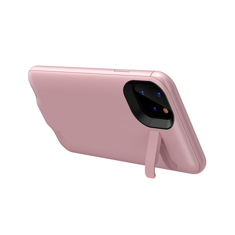 4200mAh Full Protection Battery Charging Case with Kickstand for iPhone 11 Pro 5.8 inch - Rose Gold-3