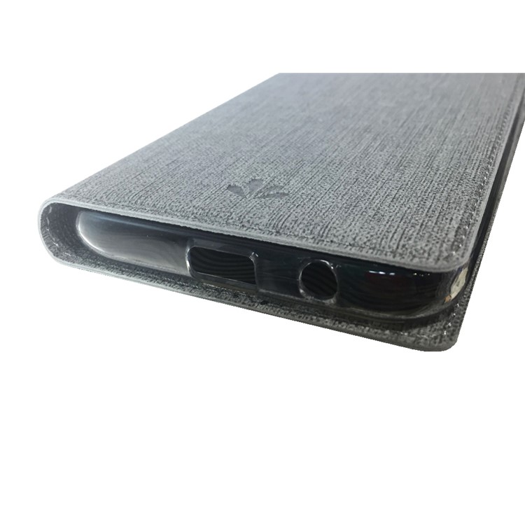 VILI DMX Cross Texture Stand Leather Card Holder Case Phone Shell for Motorola Moto E6 - Grey-15