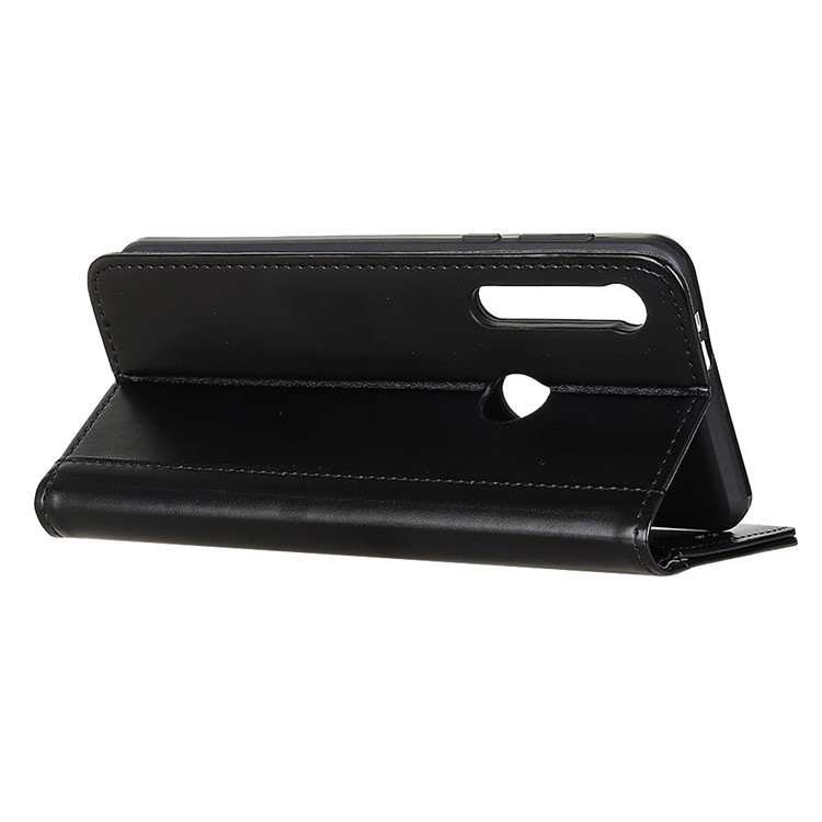 Auto-absorbed Split Leather Wallet Case for Motorola Motorola One Macro/G8 Play - Black-8