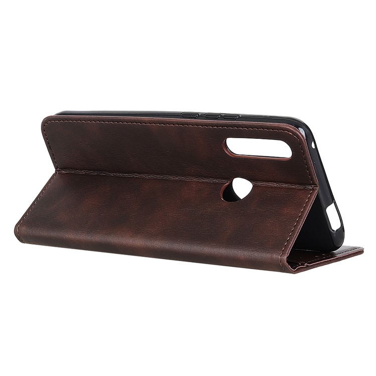 Wallet Leather Stand Case for Motorola Motorola One Macro - Coffee-4