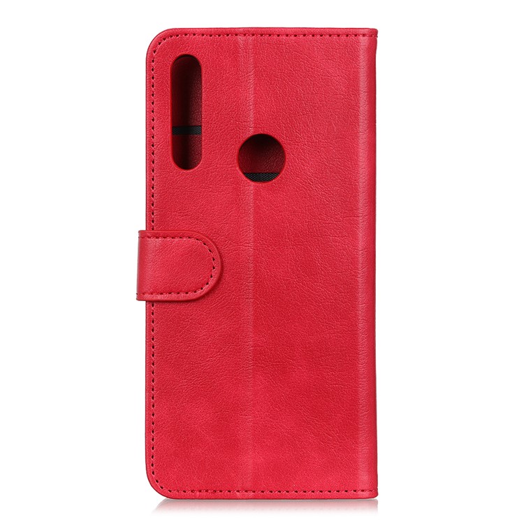Wallet Leather Stand Case for Motorola Motorola One Macro - Red-3
