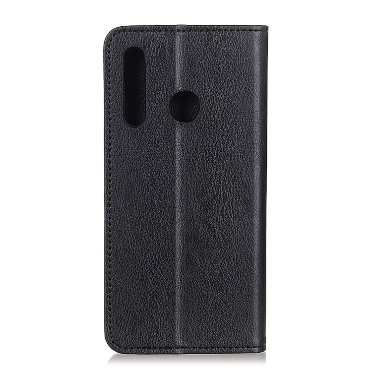 Auto-absorbed Litchi Texture Split Leather Phone Case for Motorola Moto G8 Play/One Macro - Black-3