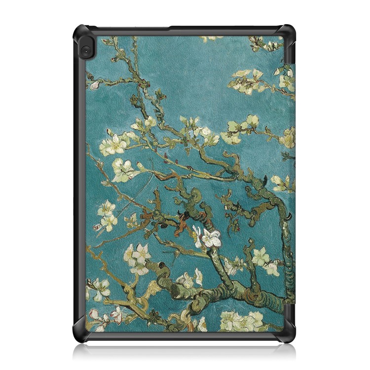 Pattern Printing Tri-fold Leather Tablet Cover for Lenovo Tab M10 TB-X605F/TB-X505 - Wintersweet-3