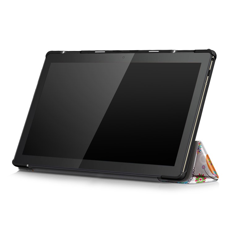 Pattern Printing Tri-fold Leather Tablet Cover for Lenovo Tab M10 TB-X605F/TB-X505 - Butterfly-5