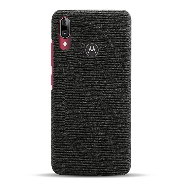KSQ Cloth + PC Mobile Protective Phone Case Cover for Motorola Moto E6 Plus - Black-3