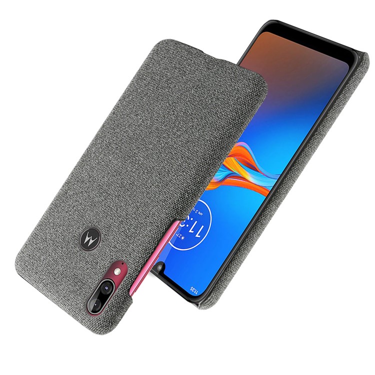 KSQ Cloth + PC Mobile Protective Phone Case Cover for Motorola Moto E6 Plus - Dark Grey-2