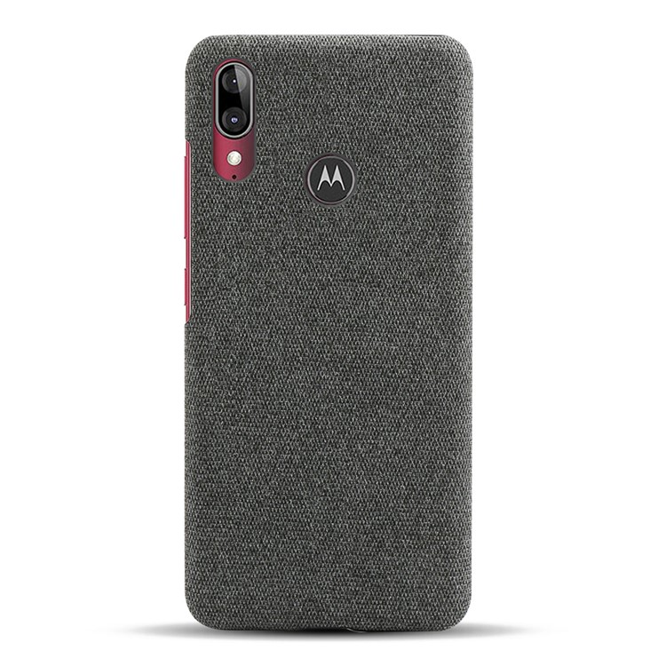 KSQ Cloth + PC Mobile Protective Phone Case Cover for Motorola Moto E6 Plus - Dark Grey-3