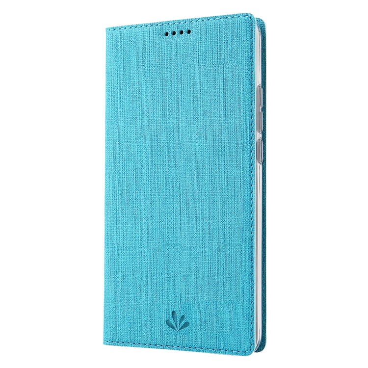 VILI DMX Cross Texture Stand Leather Card Holder Case for Motorola Moto E6 Plus / E6s (2019) - Blue-3