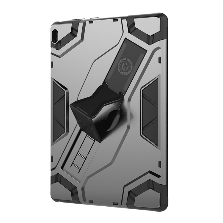 Shield Style Shockproof Strap Kickstand Tablet Case for Lenovo Tab E10/X104 - Black-4