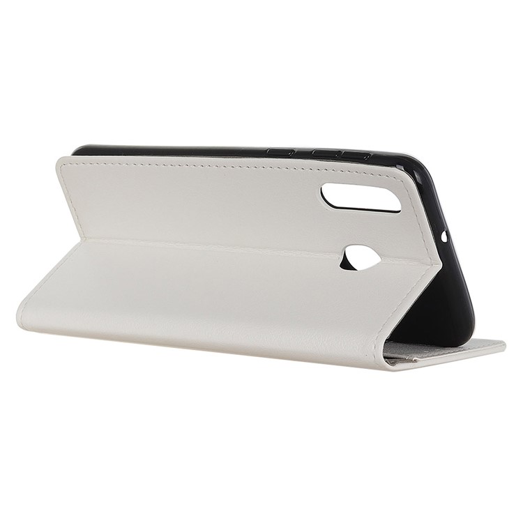 Wallet Leather Stand Case for Motorola Moto G8 Plus - White-2