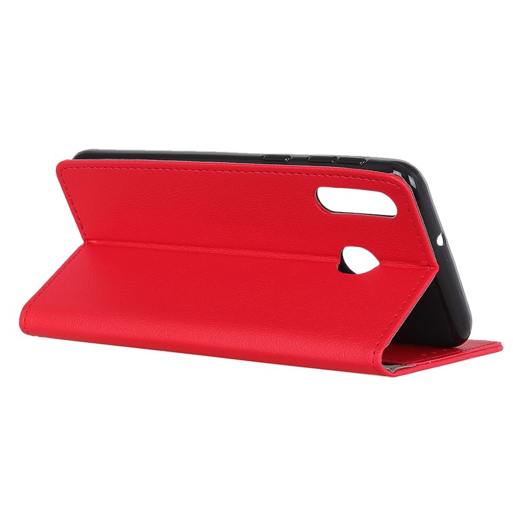 Wallet Leather Stand Case for Motorola Moto G8 Plus - Red-2