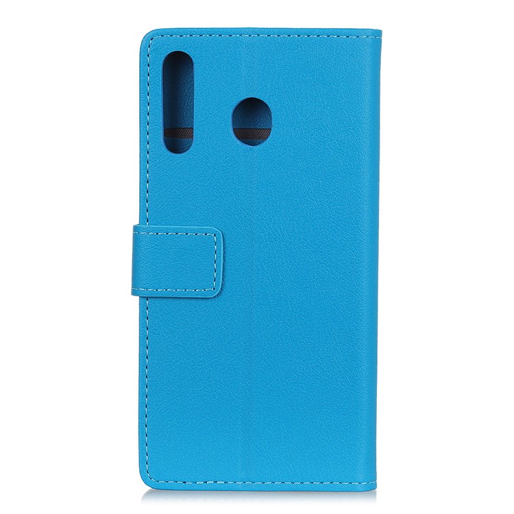 Wallet Leather Stand Case for Motorola Moto G8 Plus - Blue-2