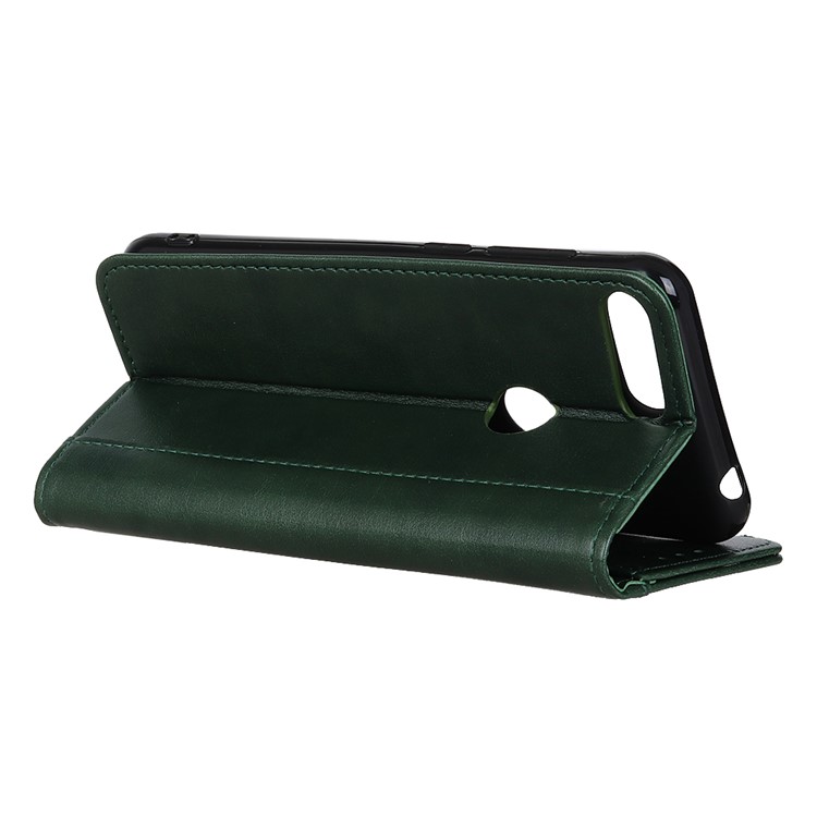 Wallet Leather Stand Case for Motorola Moto E6 Play - Green-11