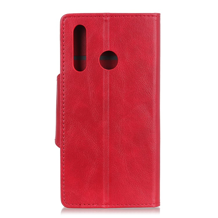 Unique Cool Wallet Leather Stand Case for Motorola Moto G8 Plus - Red-10