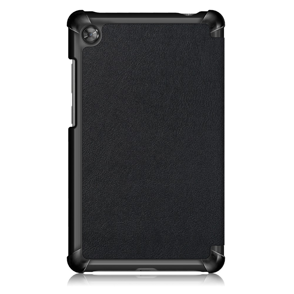 Tri-fold Stand PU Leather Tablet Case for Lenovo Tab M7 TB-7305F - Black-6