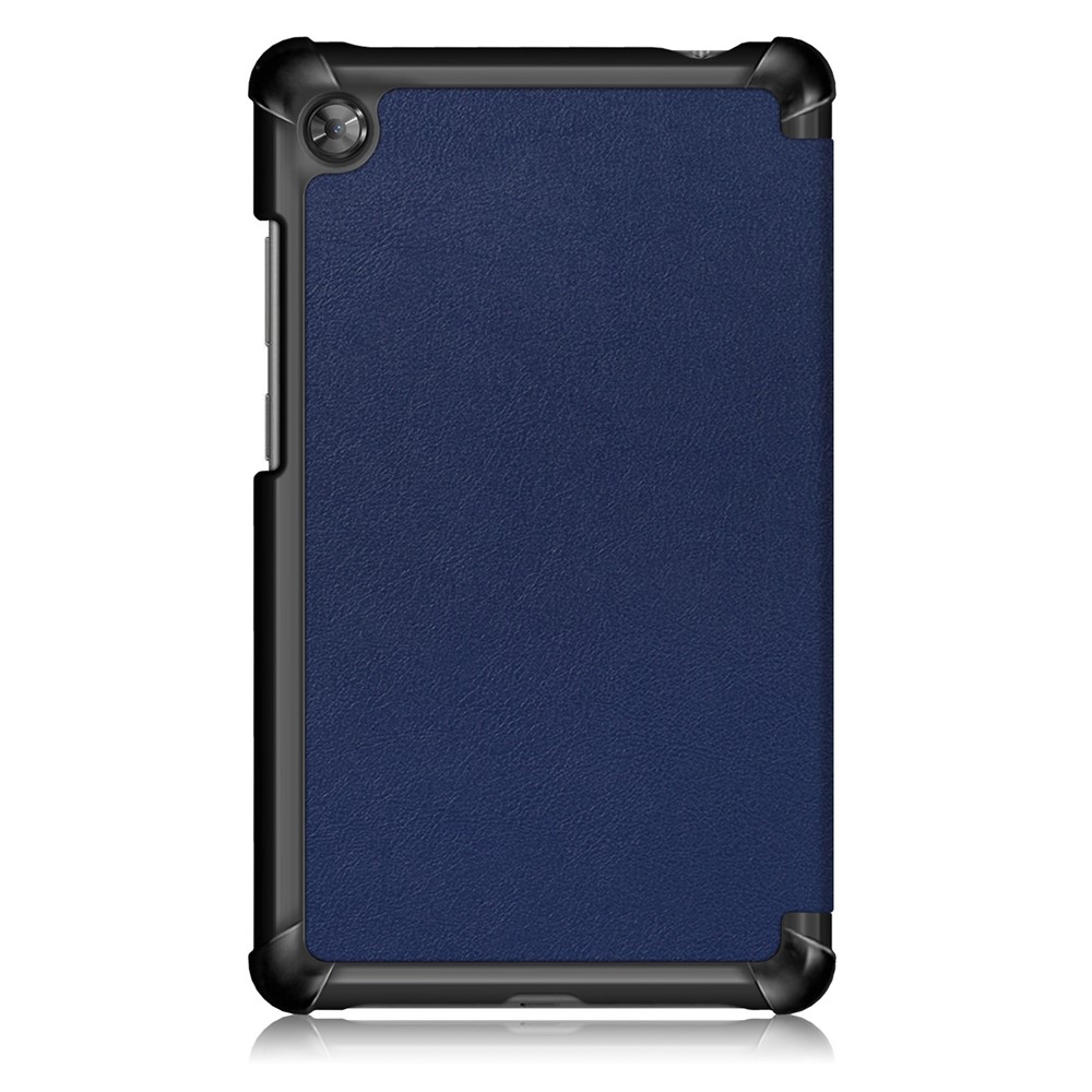 Tri-fold Stand PU Leather Tablet Case for Lenovo Tab M7 TB-7305F - Blue-3