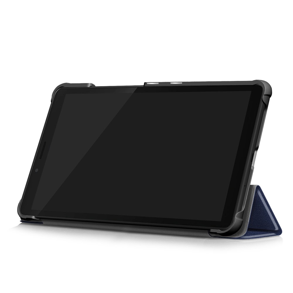 Tri-fold Stand PU Leather Tablet Case for Lenovo Tab M7 TB-7305F - Blue-7