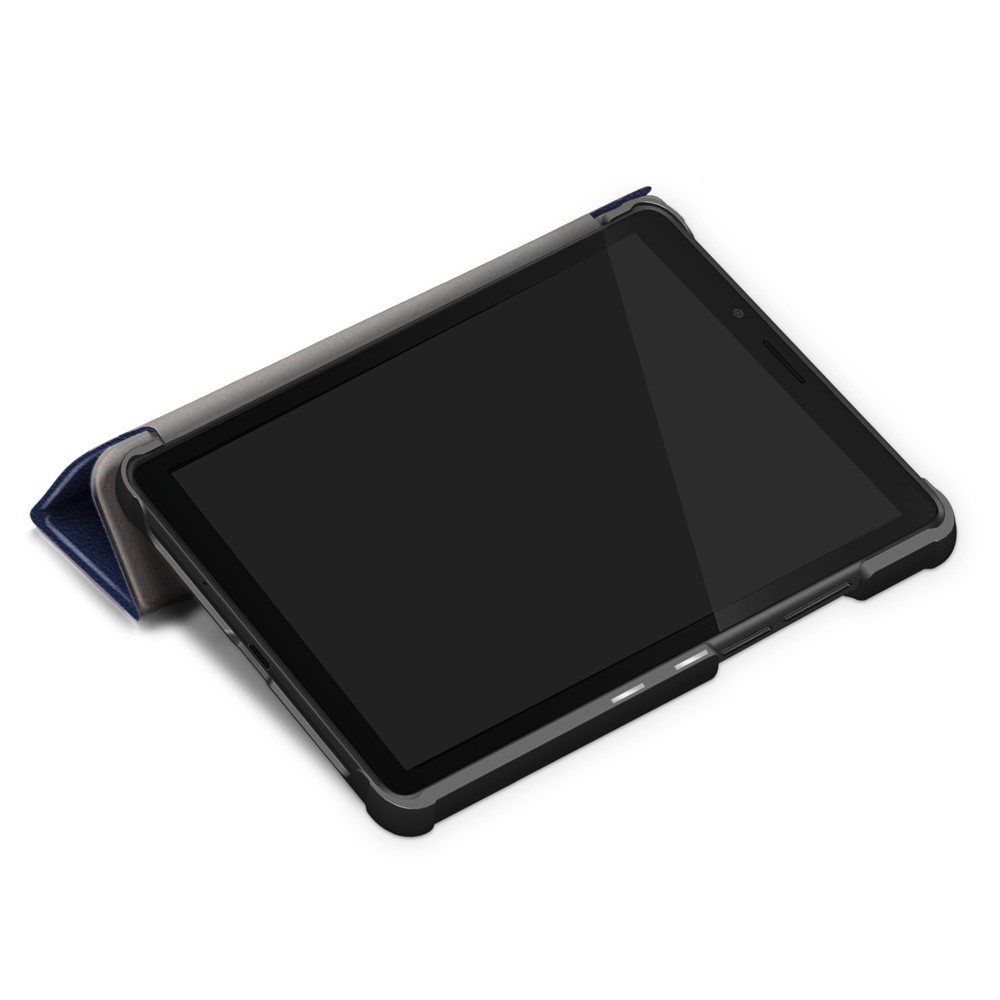Tri-fold Stand PU Leather Tablet Case for Lenovo Tab M7 TB-7305F - Blue-8