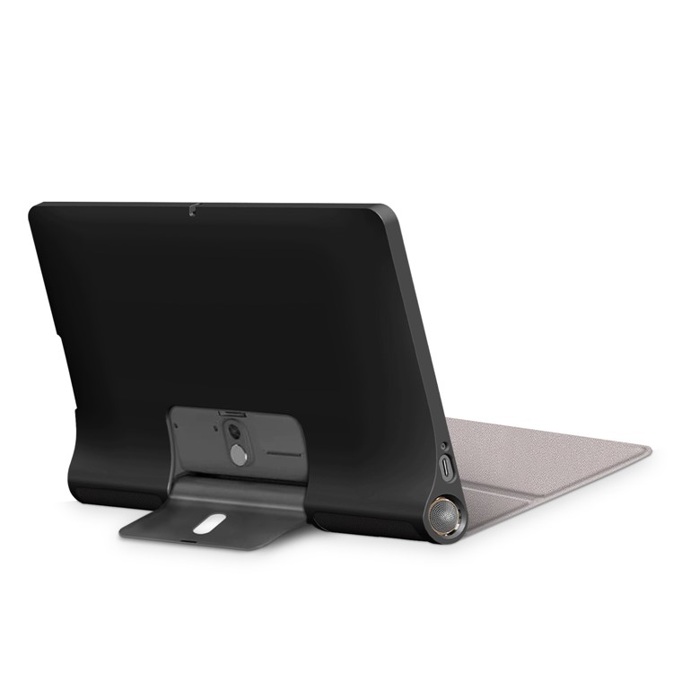 Pattern Printing PU Leather Tri-fold Stand Tablet Shell for Lenovo Yoga Smart Tab YT-X705 - Don't Touch Me-6