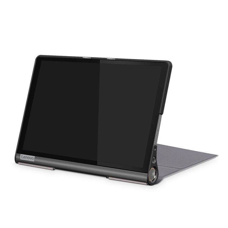 For Lenovo Yoga Smart Tab YT-X705 Tri-fold Stand Leather Protective Tablet Cover Case - Grey-5