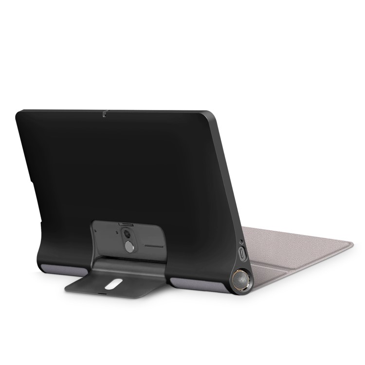 For Lenovo Yoga Smart Tab YT-X705 Tri-fold Stand Leather Protective Tablet Cover Case - Grey-6