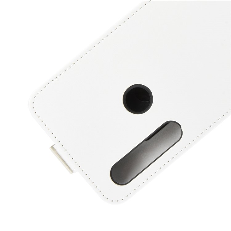 Vertical Flip Leather Phone Case for Motorola One Macro/Moto G8 Play - White-2
