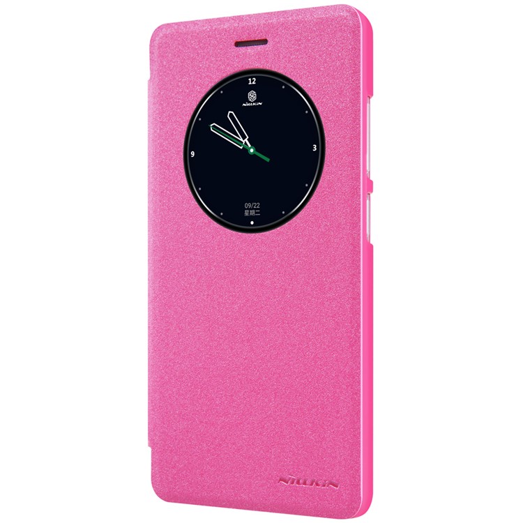 NILLKIN Sparkle for Lenovo K5 Note Smart View Window Flip Shell - Rose-3