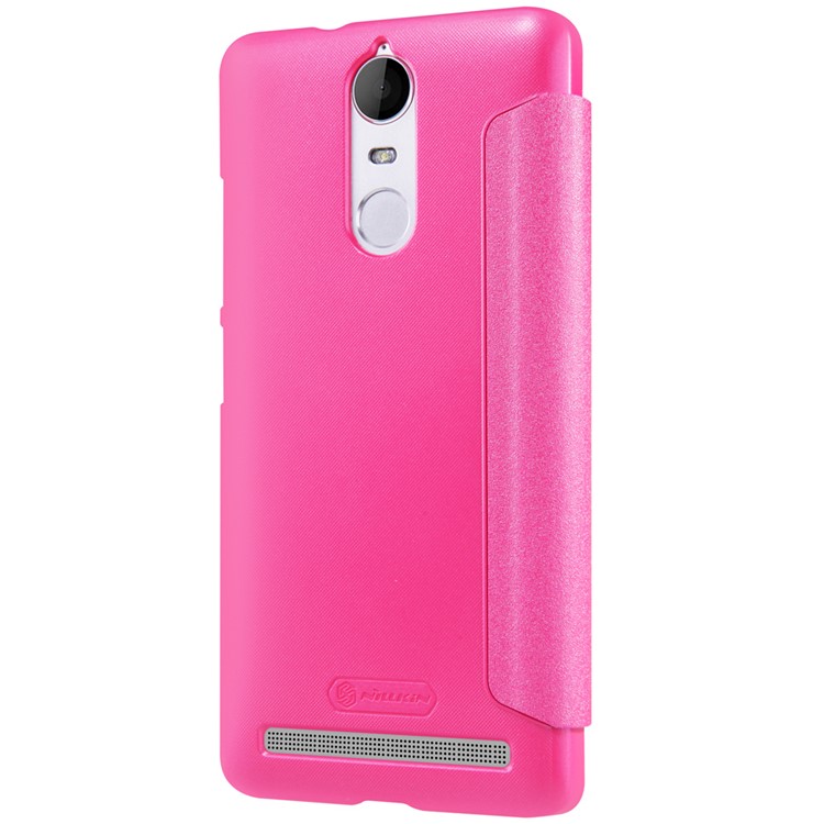 NILLKIN Sparkle for Lenovo K5 Note Smart View Window Flip Shell - Rose-4