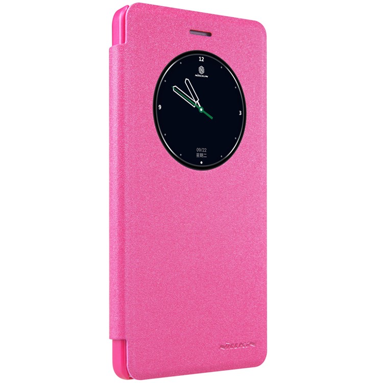 NILLKIN Sparkle for Lenovo K5 Note Smart View Window Flip Shell - Rose-5