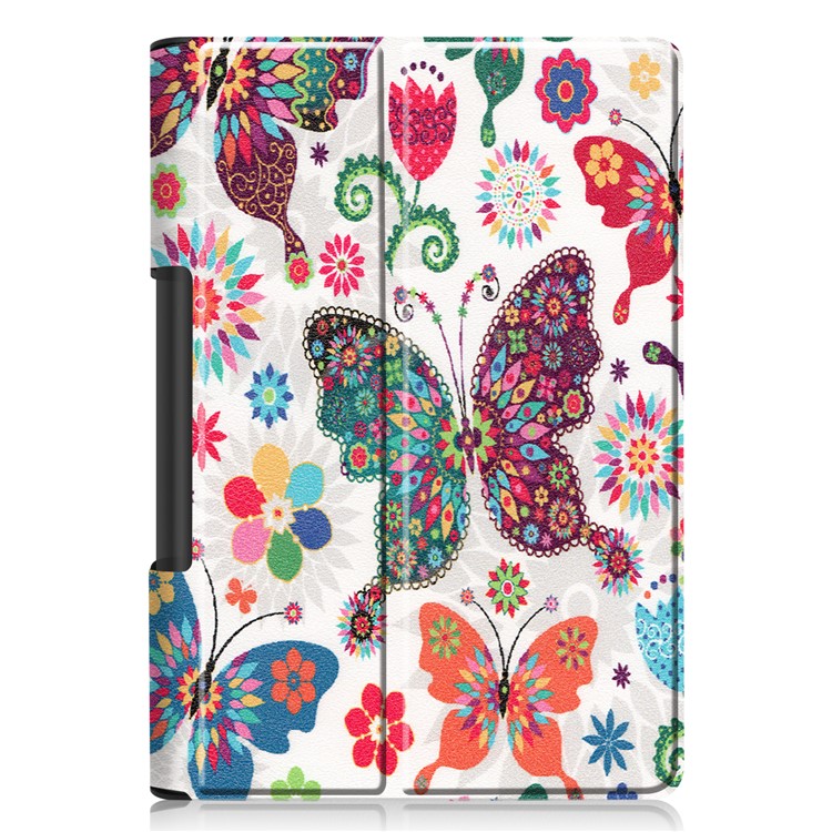 Pattern Printing Stand Leather + PC Tablet Case for Lenovo Yoga Smart Tab 10.1/Tab 5 YT-X705 - Butterfly-3