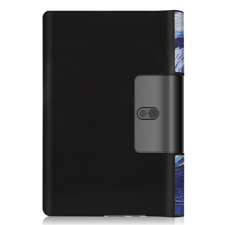 Pattern Printing Stand Leather + PC Tablet Case for Lenovo Yoga Smart Tab 10.1/Tab 5 YT-X705 - Moon-2
