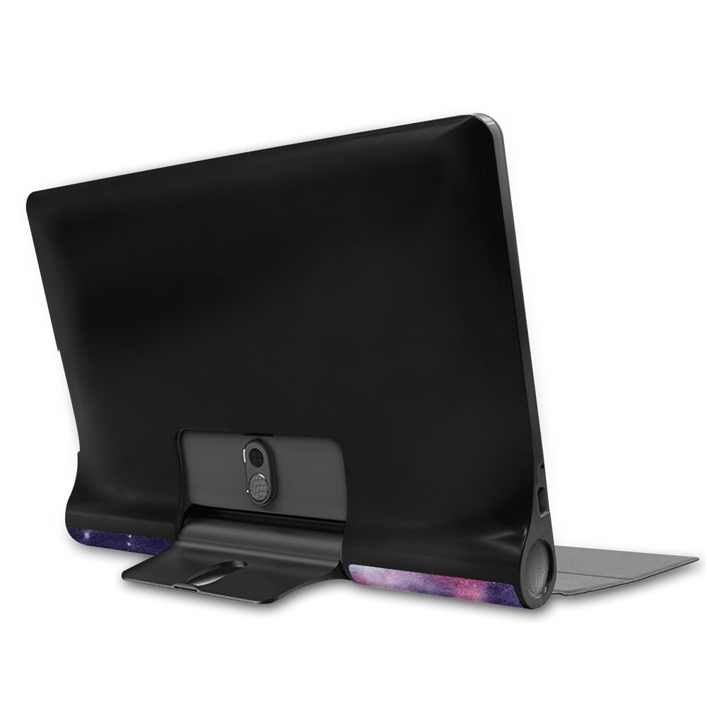 Pattern Printing Stand Leather + PC Tablet Case for Lenovo Yoga Smart Tab 10.1/Tab 5 YT-X705 - Starry Sky-4
