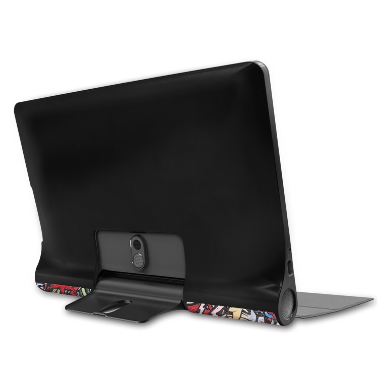 Pattern Printing Stand Leather + PC Tablet Case for Lenovo Yoga Smart Tab 10.1/Tab 5 YT-X705 - Cartoon Pattern-4