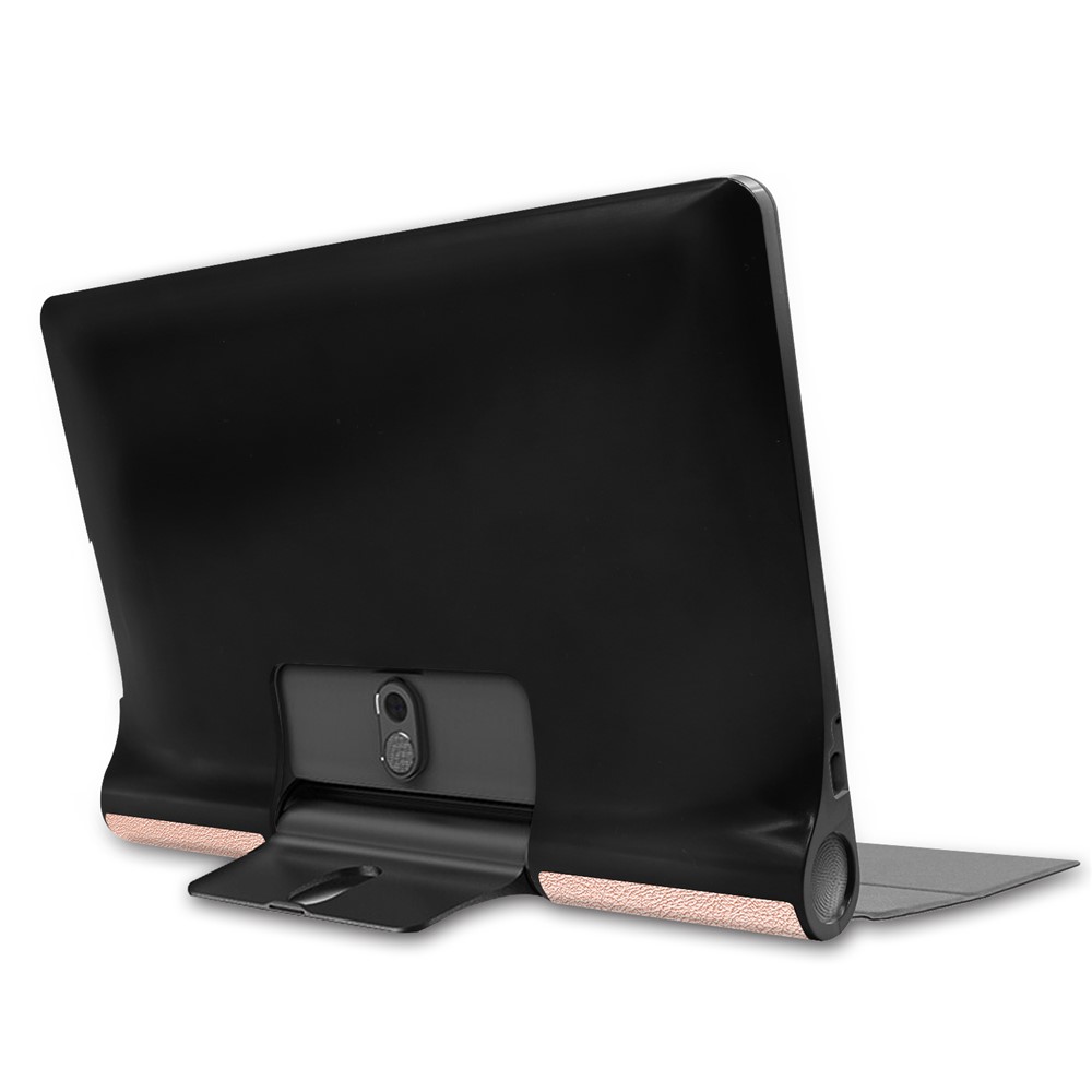 Leather Cover for Lenovo Yoga Smart Tab 10.1/Tab 5 YT-X705 with Stand Tablet Case - Rose Gold-4