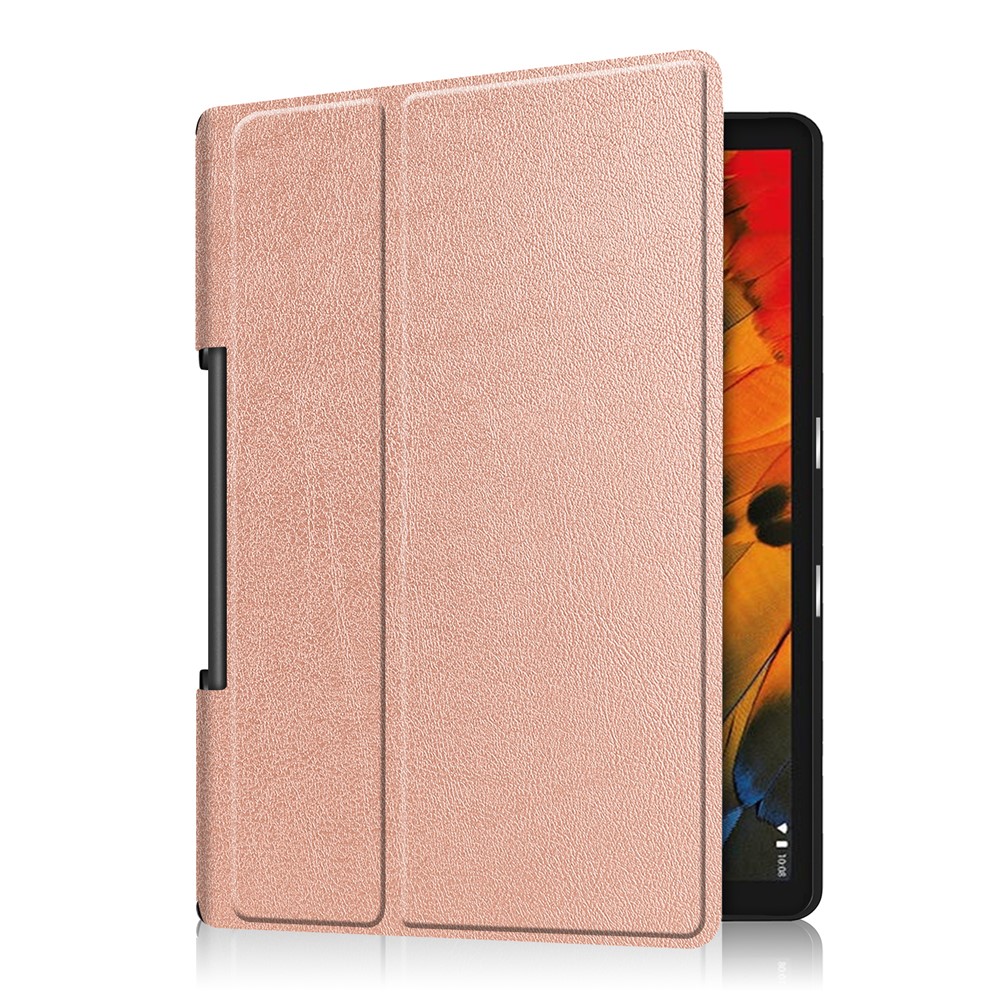 Leather Cover for Lenovo Yoga Smart Tab 10.1/Tab 5 YT-X705 with Stand Tablet Case - Rose Gold-5