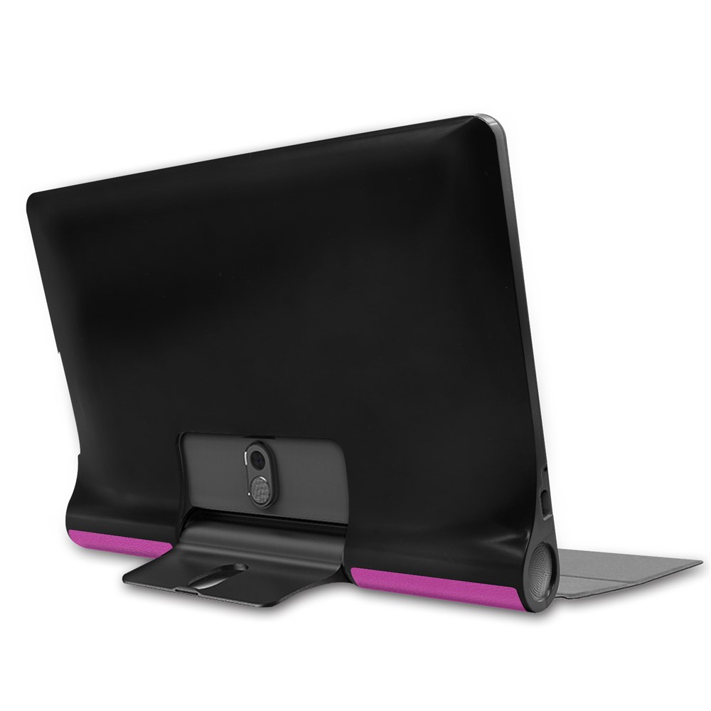 Leather Cover for Lenovo Yoga Smart Tab 10.1/Tab 5 YT-X705 with Stand Tablet Case - Purple-4